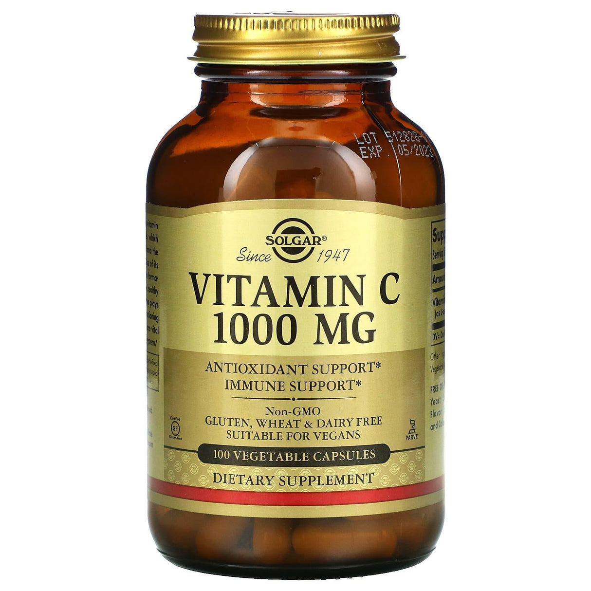 Solgar, Vitamin C, 500 mg, 250 Vegetable Capsules - Supply Center USA