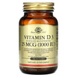 Solgar, Vitamin D 3 (Cholecalciferol), 25 mcg (1,000 IU), 100 Softgels - Supply Center USA