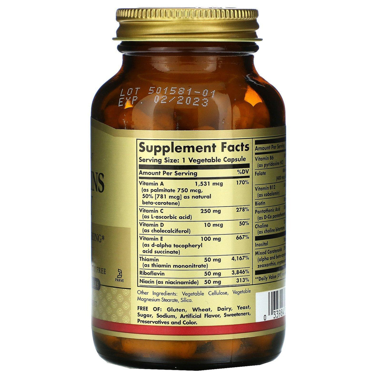 Solgar, Vitamins Only, 90 Vegetable Capsules - Supply Center USA