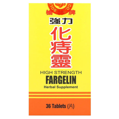 Solstice Medicine, Yu Lam Brand, Fargelin, High Strength , 36 Tablets - Supply Center USA