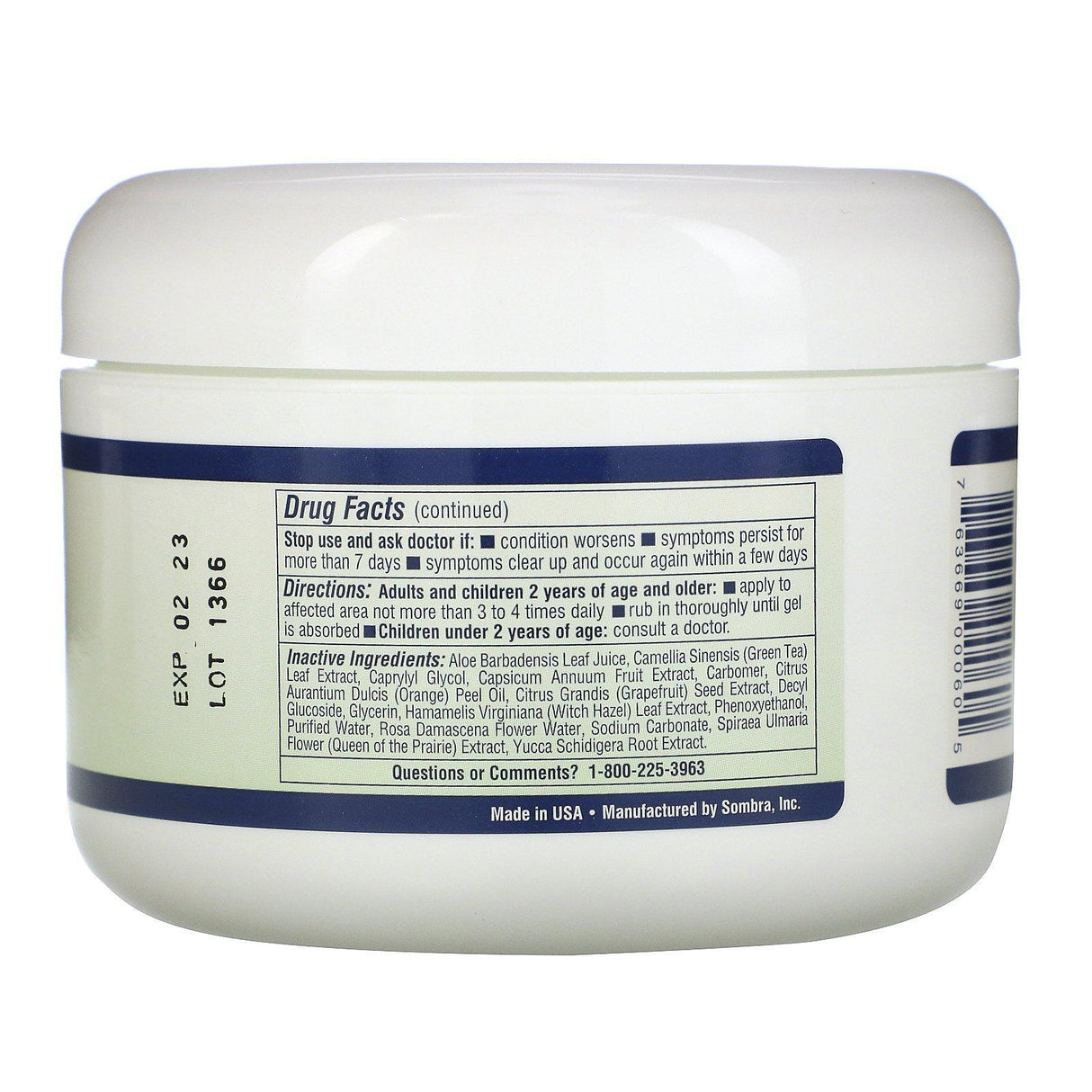 Sombra Professional Therapy, Warm Therapy, Natural Pain Relieving Gel, 8 oz (226.8 g) - Supply Center USA
