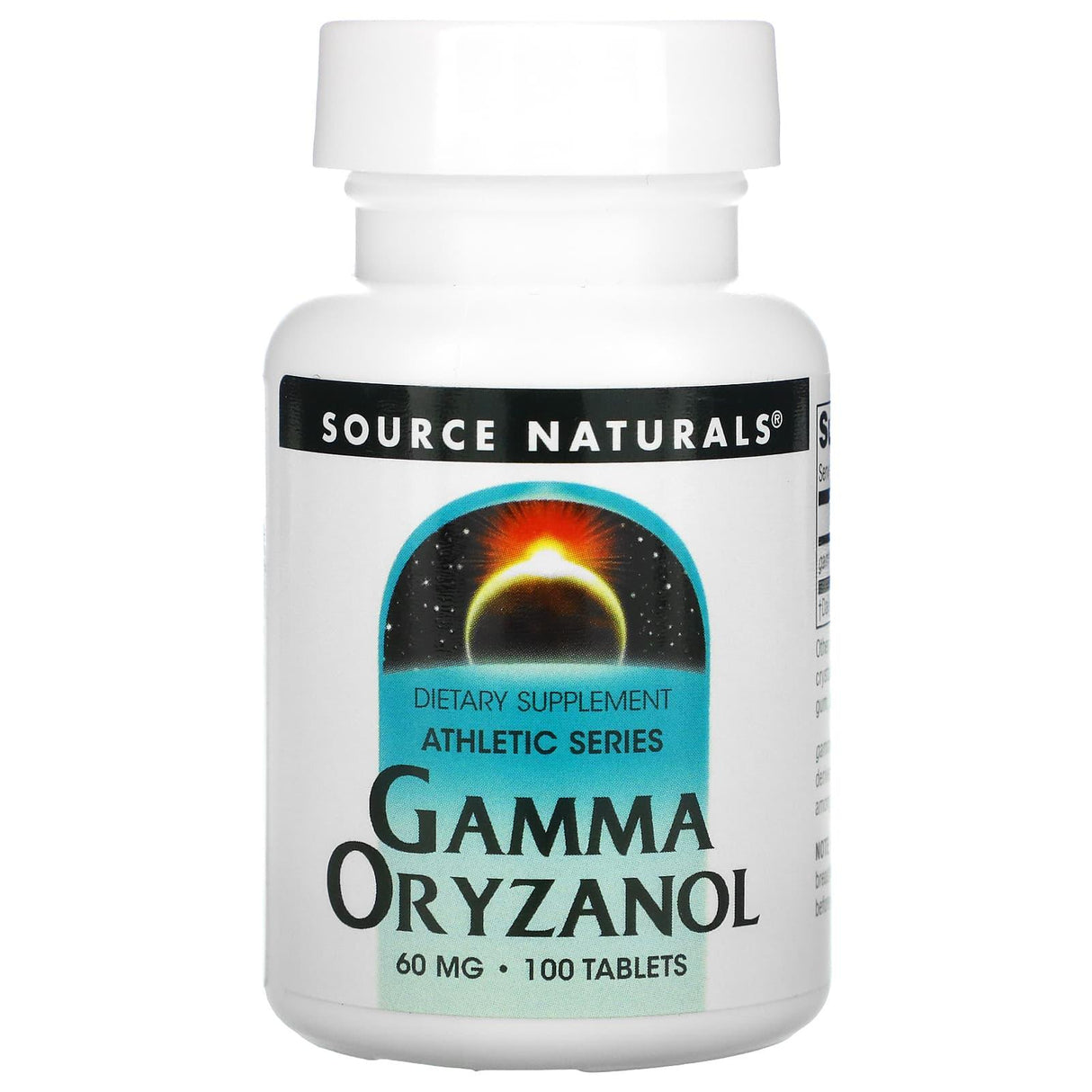 Source Naturals, Athletic Series, Gamma Oryzanol, 60 mg, 100 Tablets - Supply Center USA