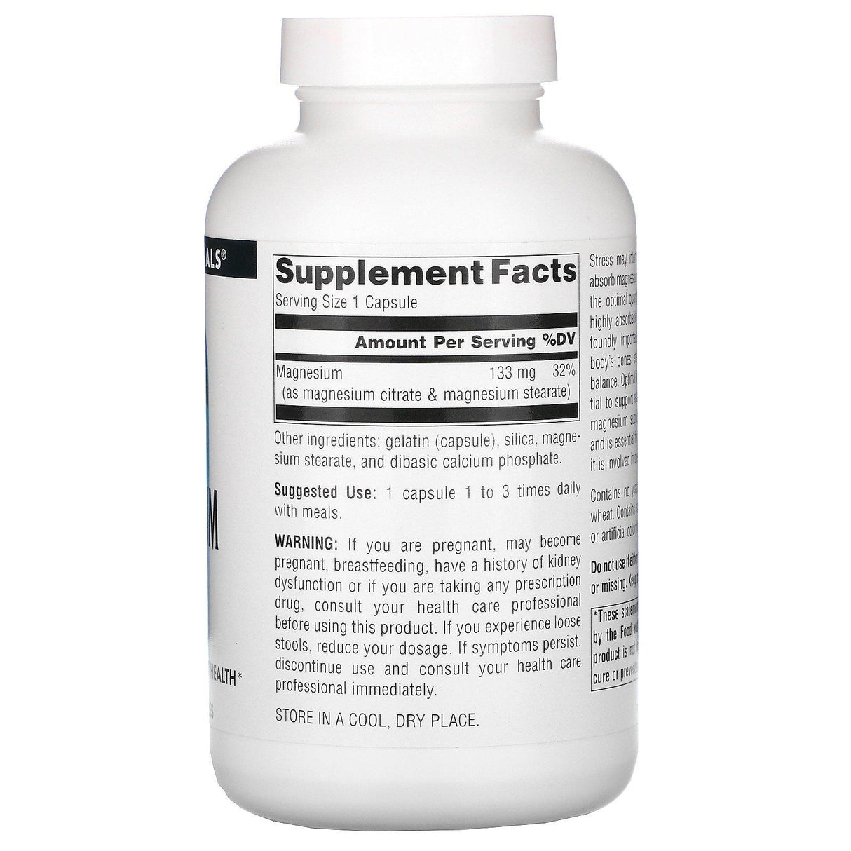 Source Naturals, Magnesium Citrate, 133 mg, 180 Capsules - Supply Center USA