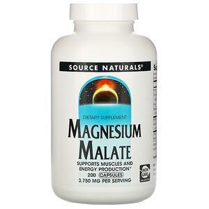 Source Naturals, Magnesium Malate, 3,750 mg, 200 Capsules - Supply Center USA