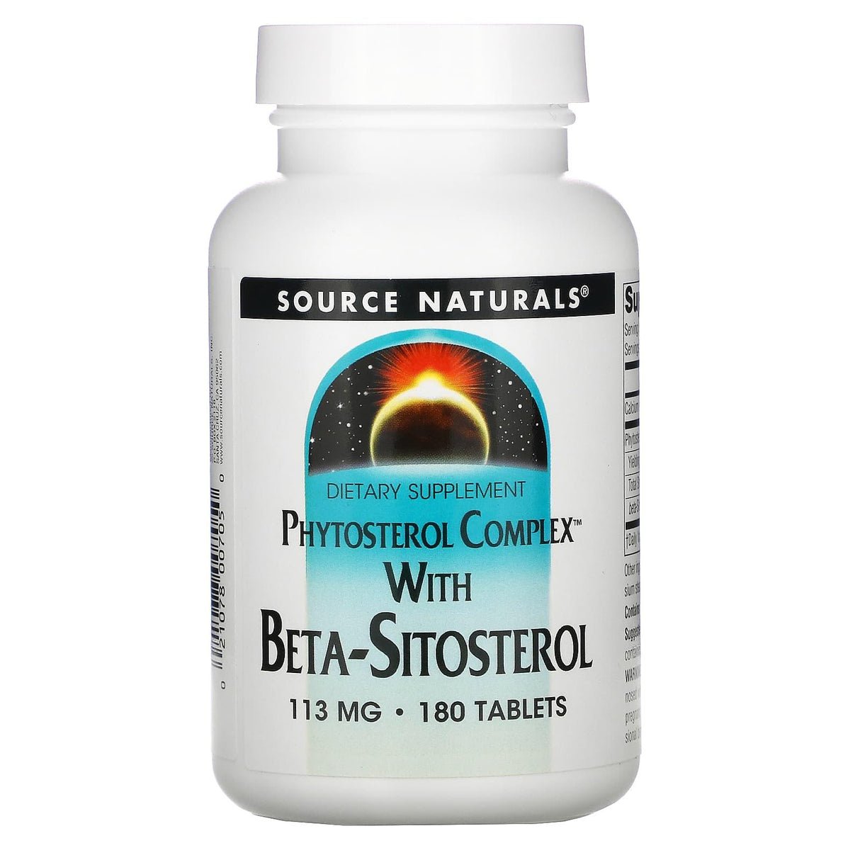 Source Naturals, Phytosterol Complex with Beta-Sitosterol, 113 mg, 180 Tablets - Supply Center USA