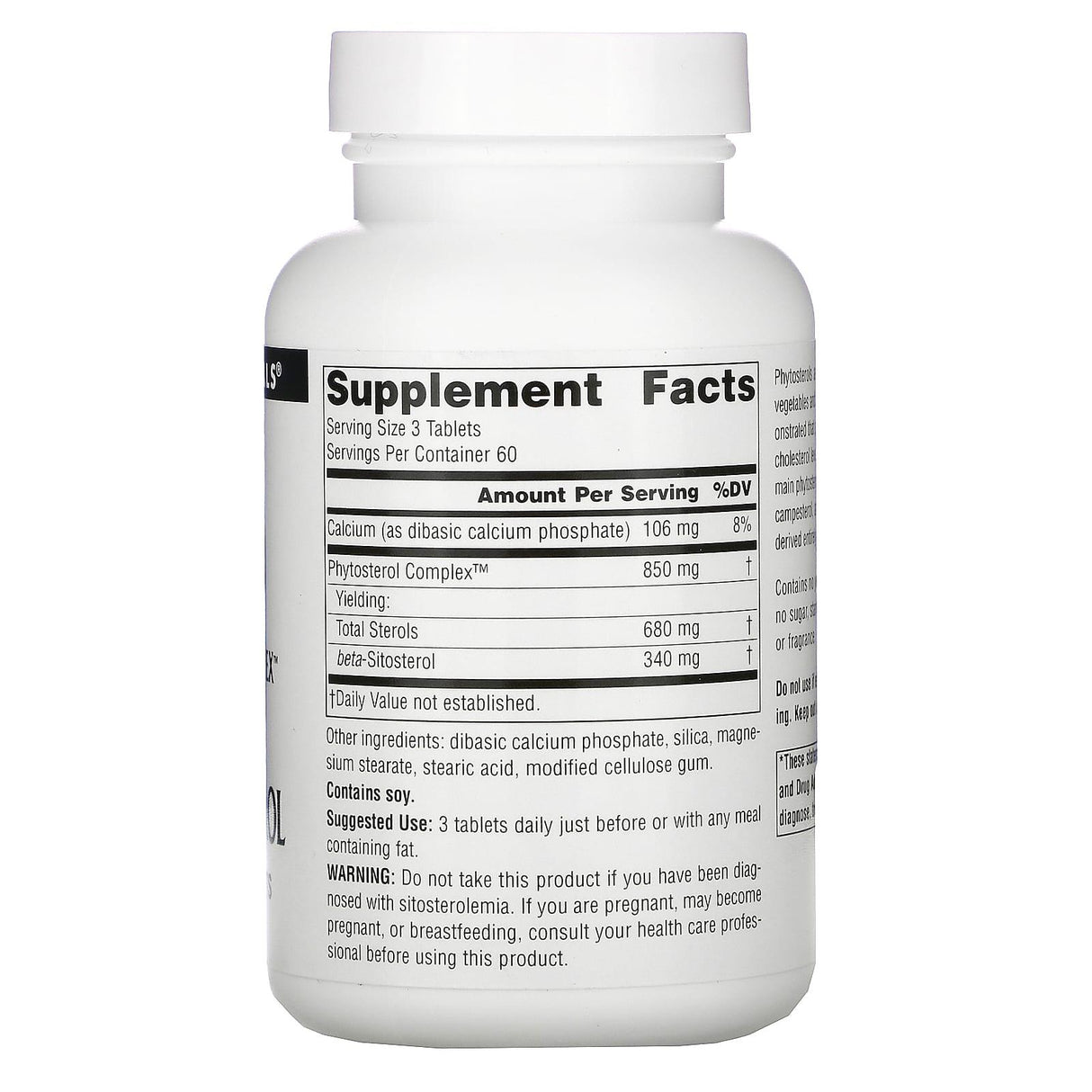 Source Naturals, Phytosterol Complex with Beta-Sitosterol, 113 mg, 180 Tablets - Supply Center USA