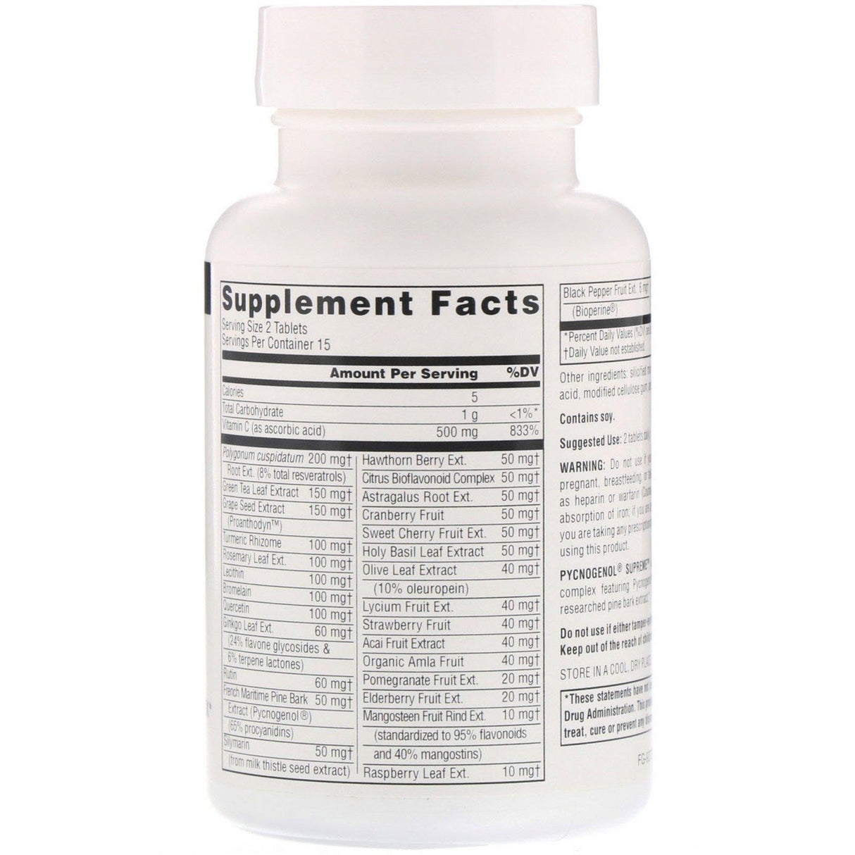 Source Naturals, Pycnogenol Supreme, 30 Tablets - Supply Center USA