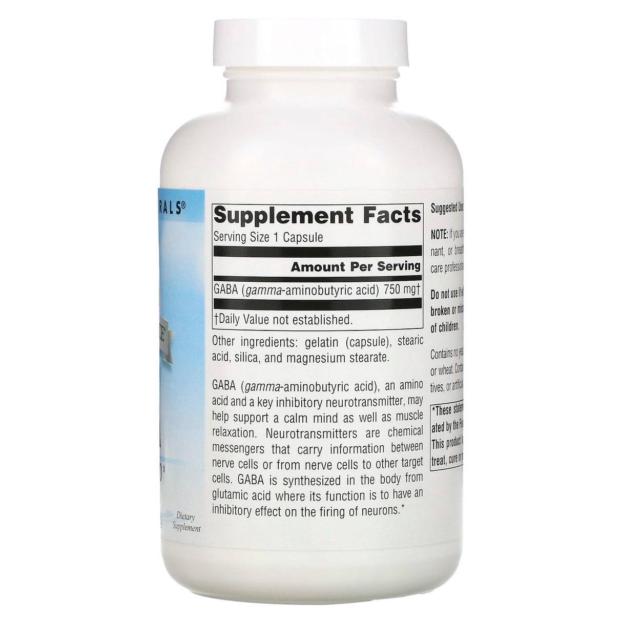 Source Naturals, Serene Science, GABA Calm Mind, 750 mg, 180 Capsules - Supply Center USA