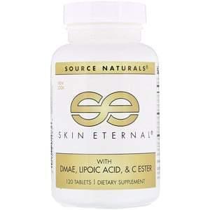Source Naturals, Skin Eternal with DMAE, Lipoic Acid, and C Ester, 120 Tablets - Supply Center USA