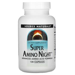 Source Naturals, Super Amino Night, 120 Capsules - Supply Center USA