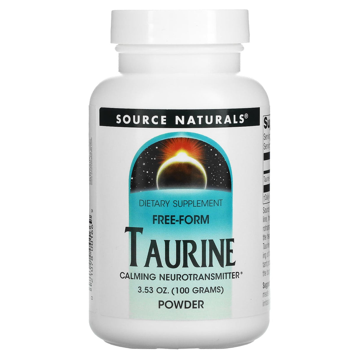 Source Naturals, Taurine Powder, 3.53 oz (100 g) - Supply Center USA