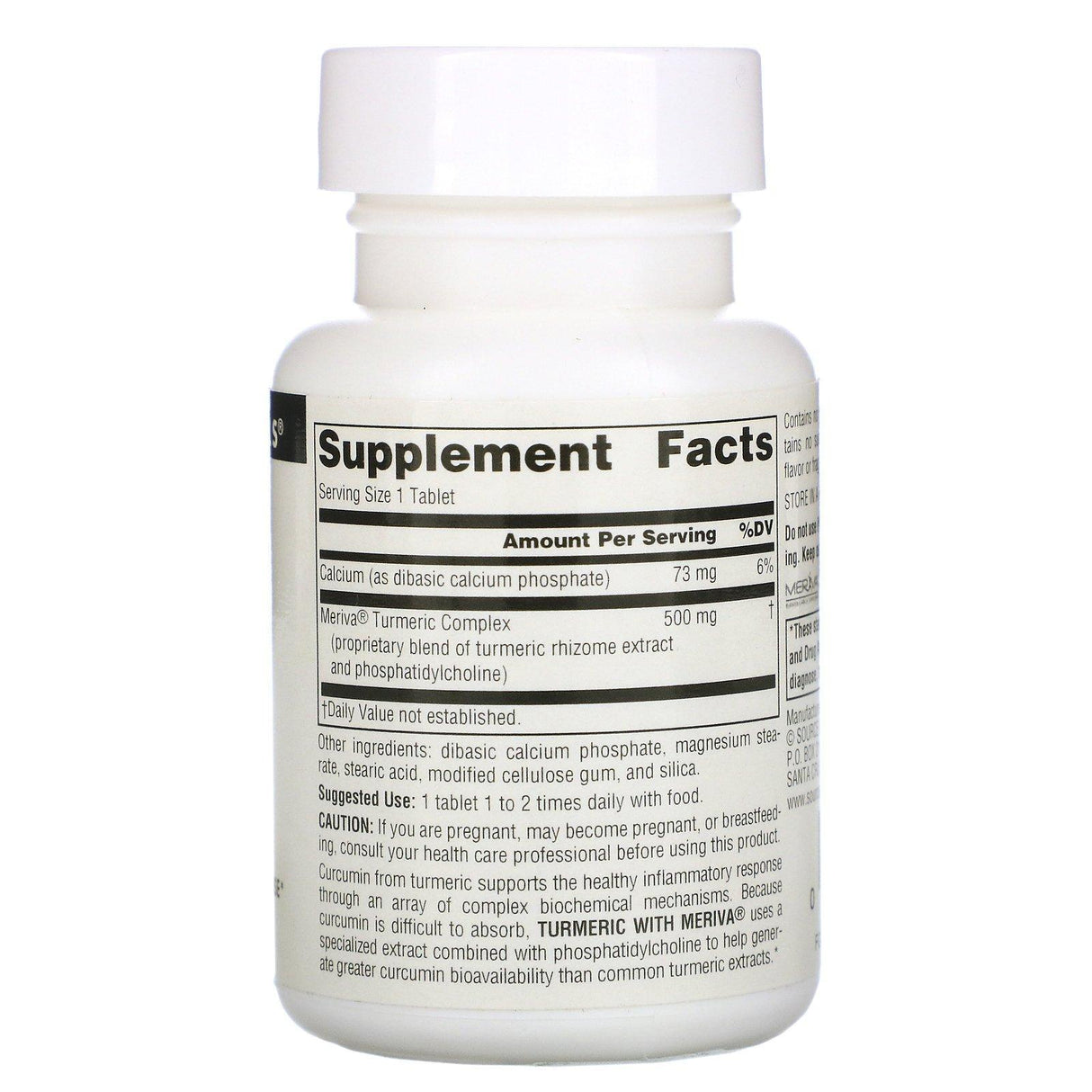 Source Naturals, Turmeric with Meriva, 500 mg, 30 Tablets - Supply Center USA