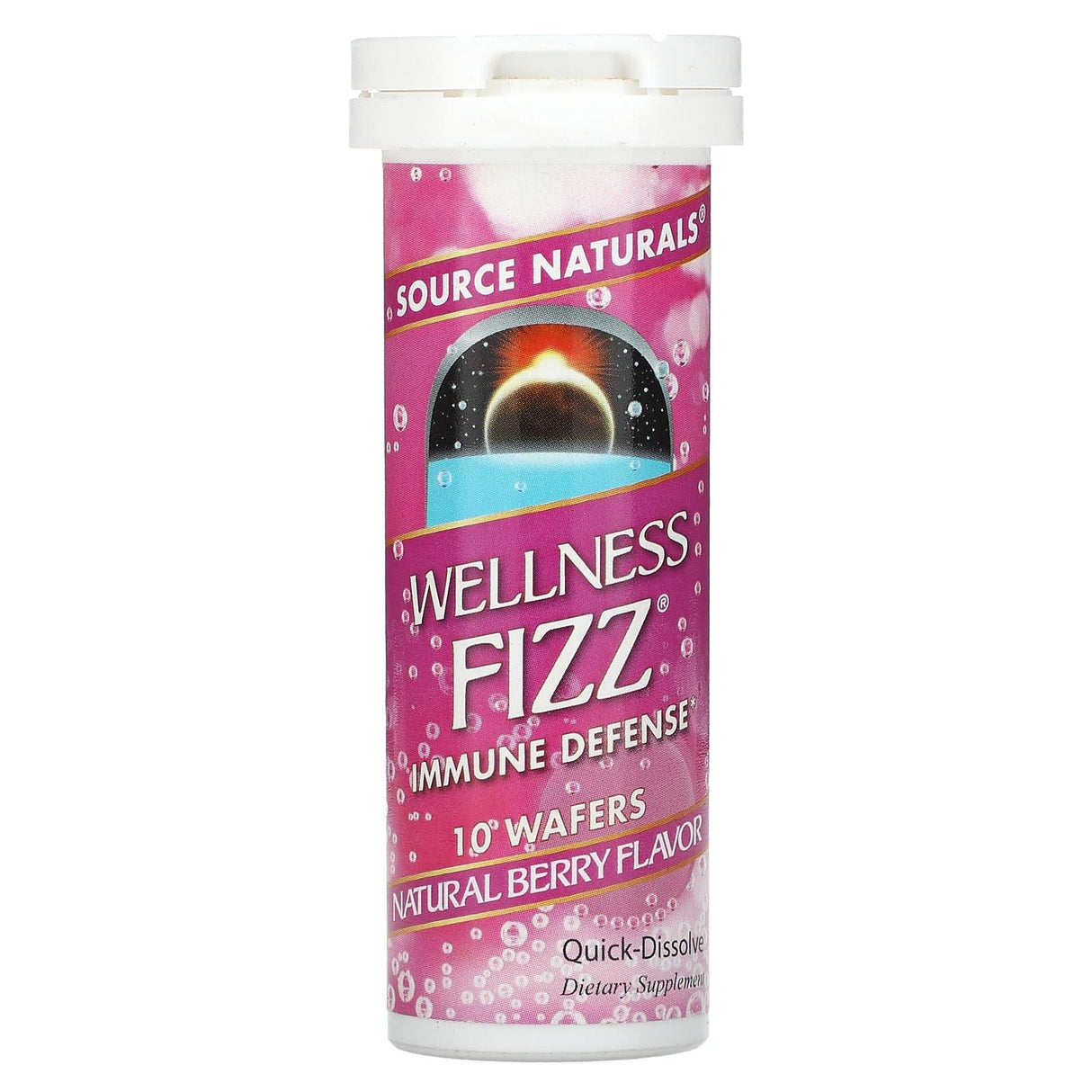 Source Naturals, Wellness Fizz, Immune Defense, Natural Berry Flavor, 10 Wafers - Supply Center USA