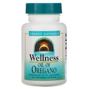 Source Naturals, Wellness, Oil of Oregano, 60 Vegetarian Capsules - Supply Center USA