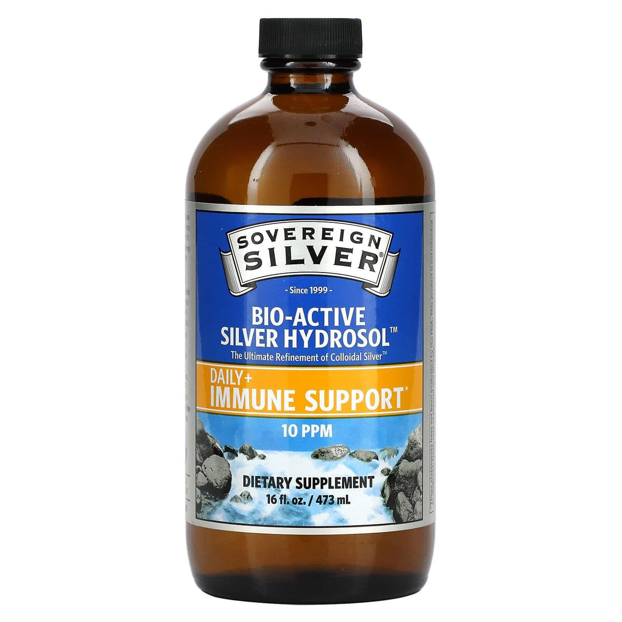 Sovereign Silver, Bio-Active Silver Hydrosol, 10 ppm, 16 fl oz (473 ml) - Supply Center USA