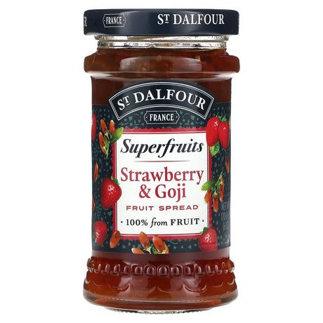 St. Dalfour, Superfruits, Fruit Spread, Strawberry & Goji , 6 oz (170 g) - Supply Center USA