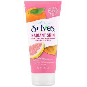 St. Ives, Radiant Skin, Pink Lemon & Mandarin Orange Scrub, 6 oz (170 g) - Supply Center USA