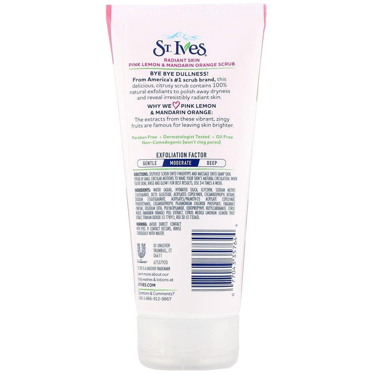 St. Ives, Radiant Skin, Pink Lemon & Mandarin Orange Scrub, 6 oz (170 g) - Supply Center USA