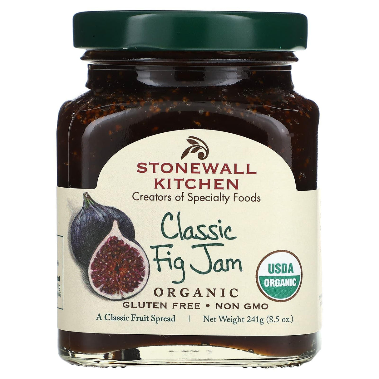 Stonewall Kitchen, Organic Classic Fig Jam, 8.5 oz (241 g) - Supply Center USA