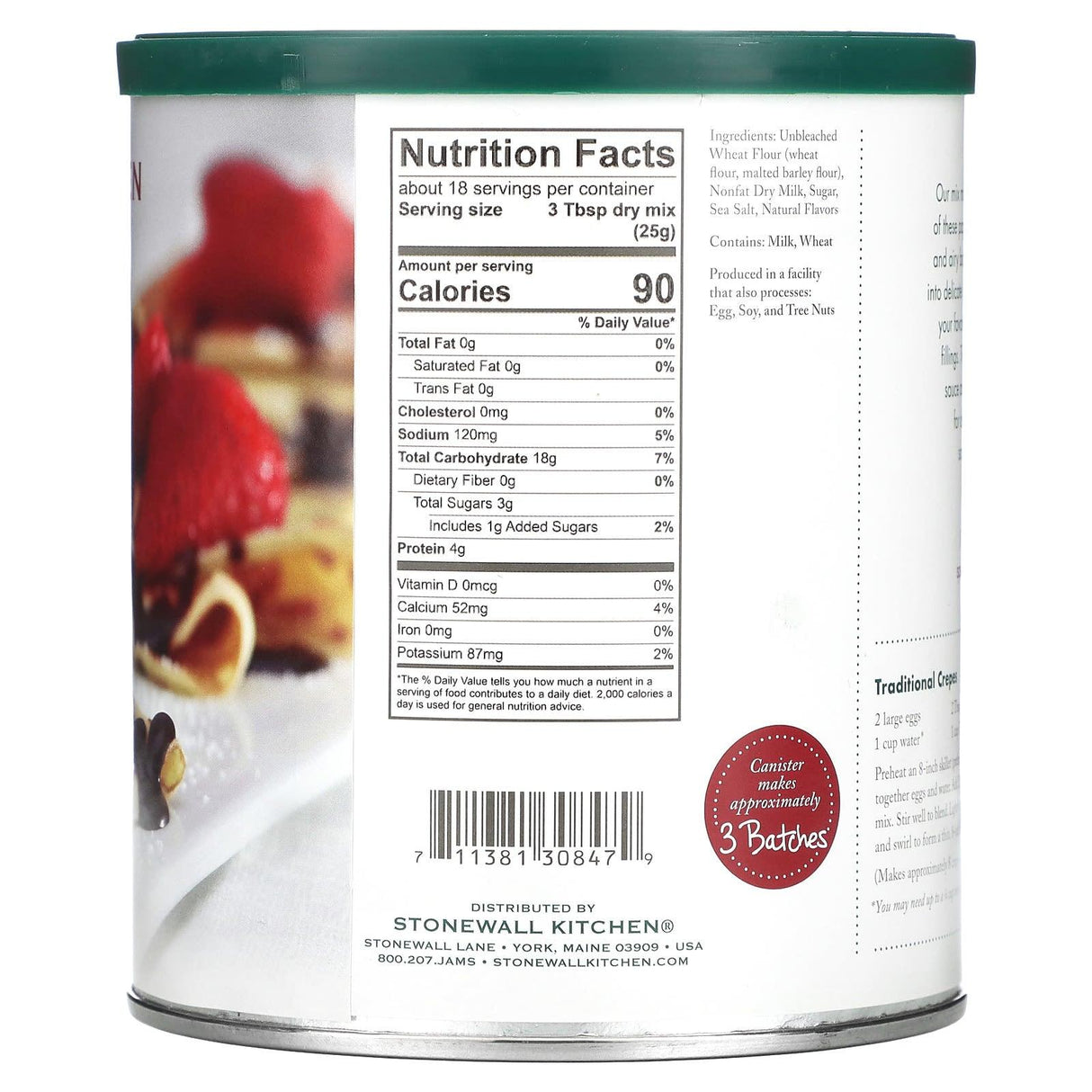 Stonewall Kitchen, Traditional Crepe Mix, 16 oz (454 g) - Supply Center USA