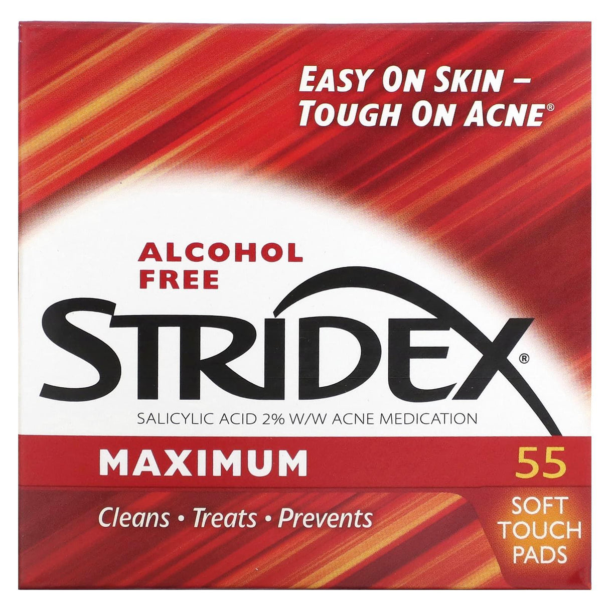 Stridex, Maximum, Alcohol Free, 90 Soft Touch Pads - Supply Center USA