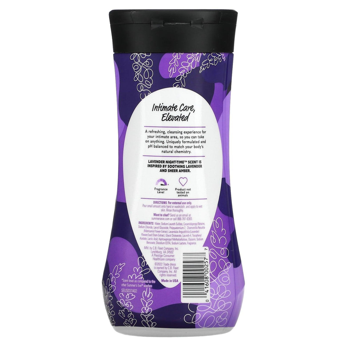 Summer's Eve, 5 in 1 Daily Refreshing Wash, Lavender Night-Time, 12 fl oz (354 ml) - Supply Center USA
