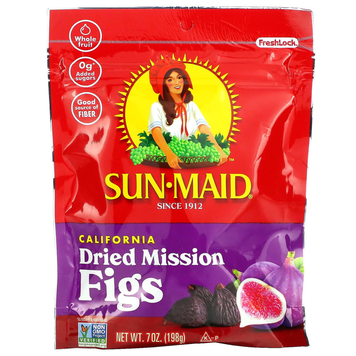 Sun-Maid, California Dried Mission Figs, 7 oz (198 g) - Supply Center USA