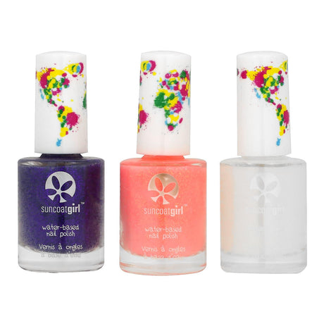 SuncoatGirl, Water-Based Nail Polish, Pretty Me, 3 Piece Kit - Supply Center USA