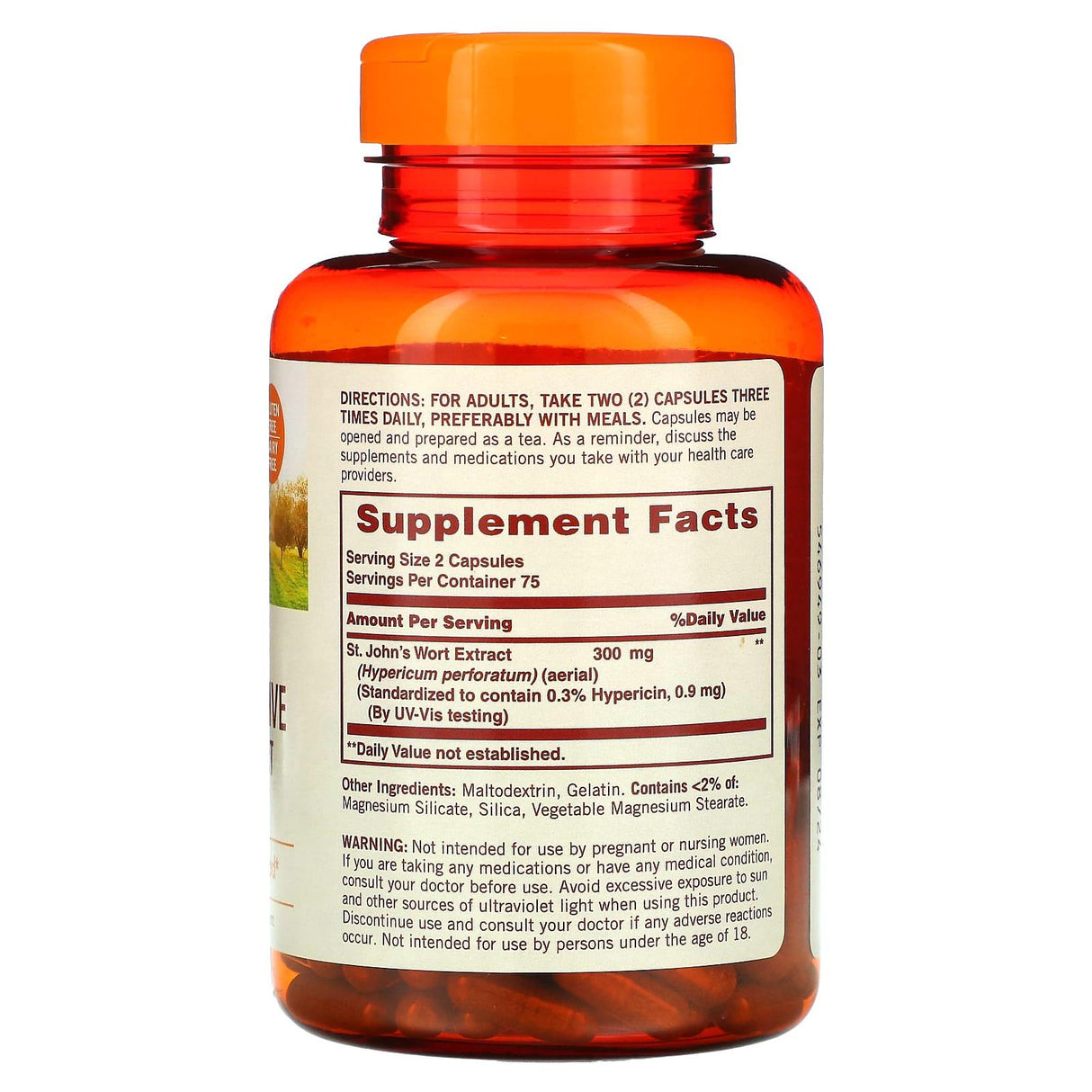 Sundown Naturals, Feeling Positive, St. John's Wort, 150 mg, 150 Capsules - Supply Center USA