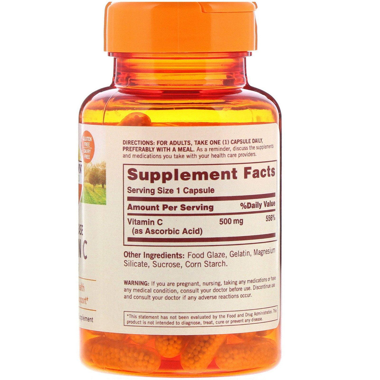 Sundown Naturals, Vitamin C, Timed Release, 500 mg, 90 Capsules - Supply Center USA