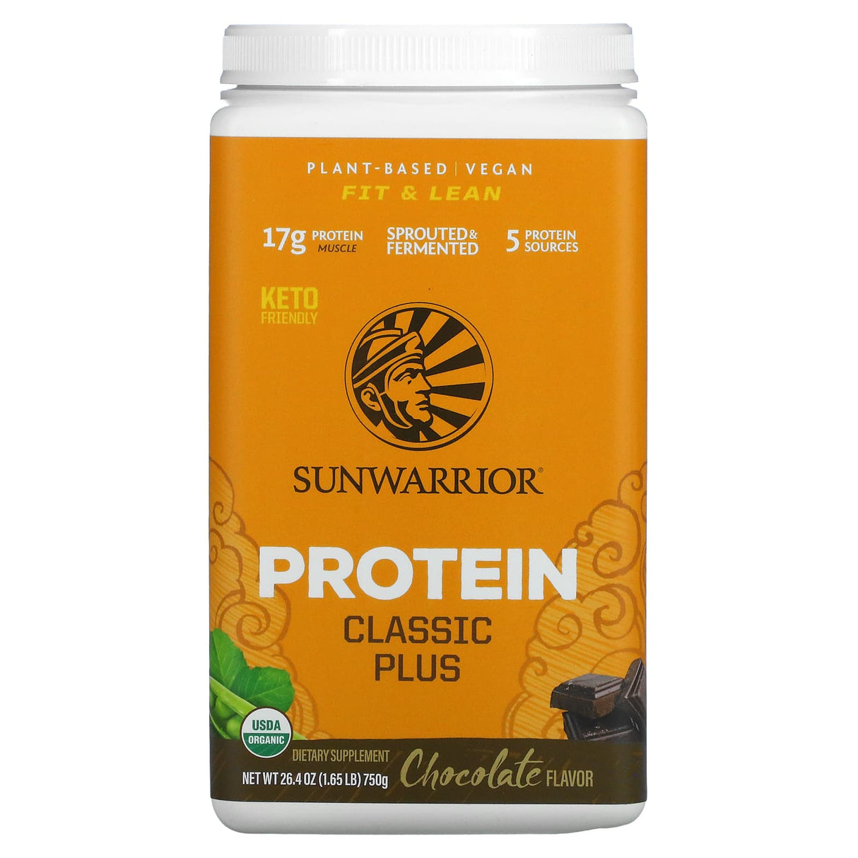 Sunwarrior, Classic Plus Protein, Plant Based, Vanilla, 1.65 lb (750 g) - Supply Center USA