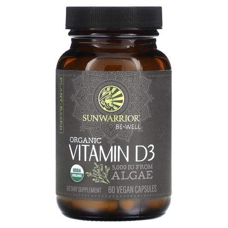 Sunwarrior, Organic Vitamin D3, 5,000 IU, 60 Vegan Capsules - Supply Center USA