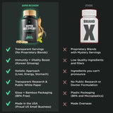 Superbonsai Super Recovery - Natural Ingredients with DHM and Milk Thistle - Supports Liver Aid - GMO Free, Gluten Free, Vegan, Sugar Free - Supply Center USA