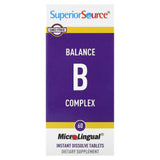 Superior Source, Balance B Complex, 60 MicroLingual Instant Dissolve Tablets - Supply Center USA