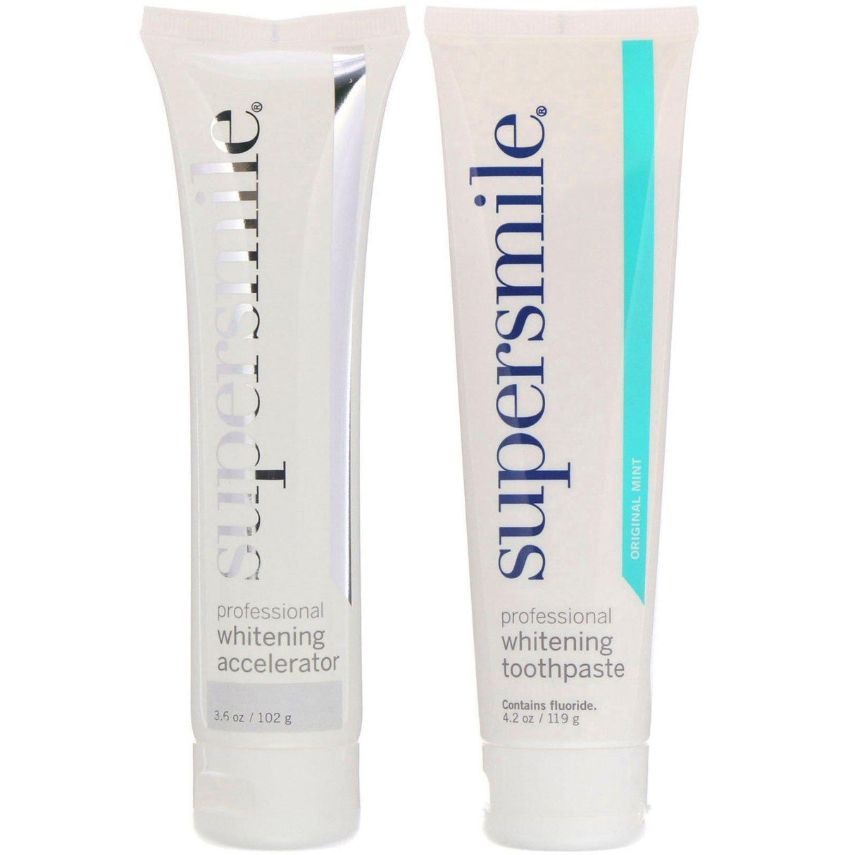Supersmile, Professional Whitening System, Toothpaste + Accelerator, Original Mint, 7.8 oz (221 g) - Supply Center USA