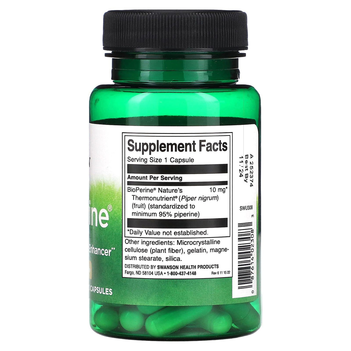 Swanson, BioPerine, 10 mg, 60 Capsules - Supply Center USA
