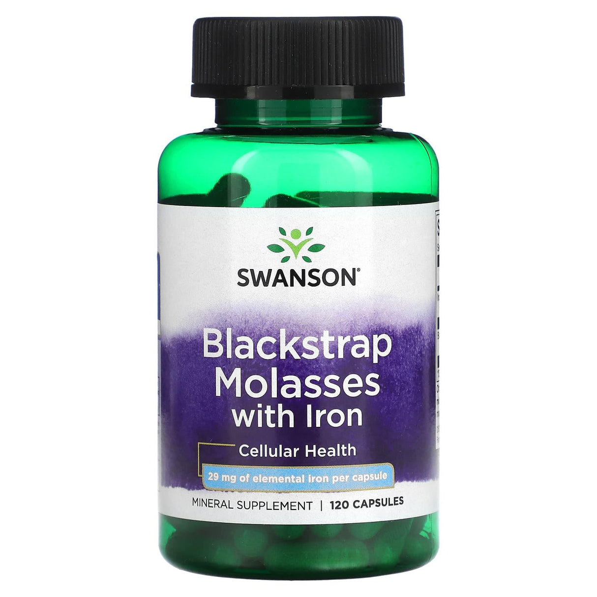 Swanson, Blackstrap Molasses With Iron, 120 Capsules - Supply Center USA