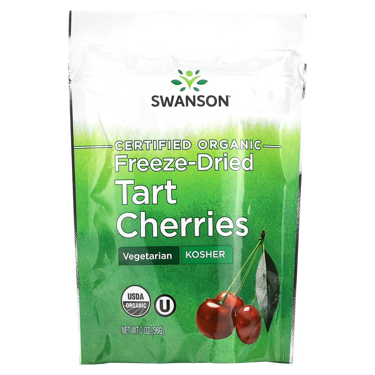 Swanson, Certified Organic Freeze-Dried Tart Cherries, 2 oz (56 g) - Supply Center USA