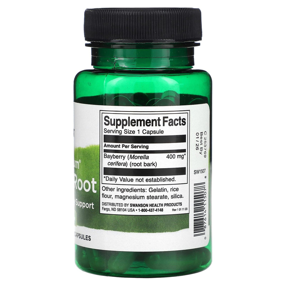 Swanson, Full Spectrum Bayberry Root, 400 mg, 60 Capsules - Supply Center USA