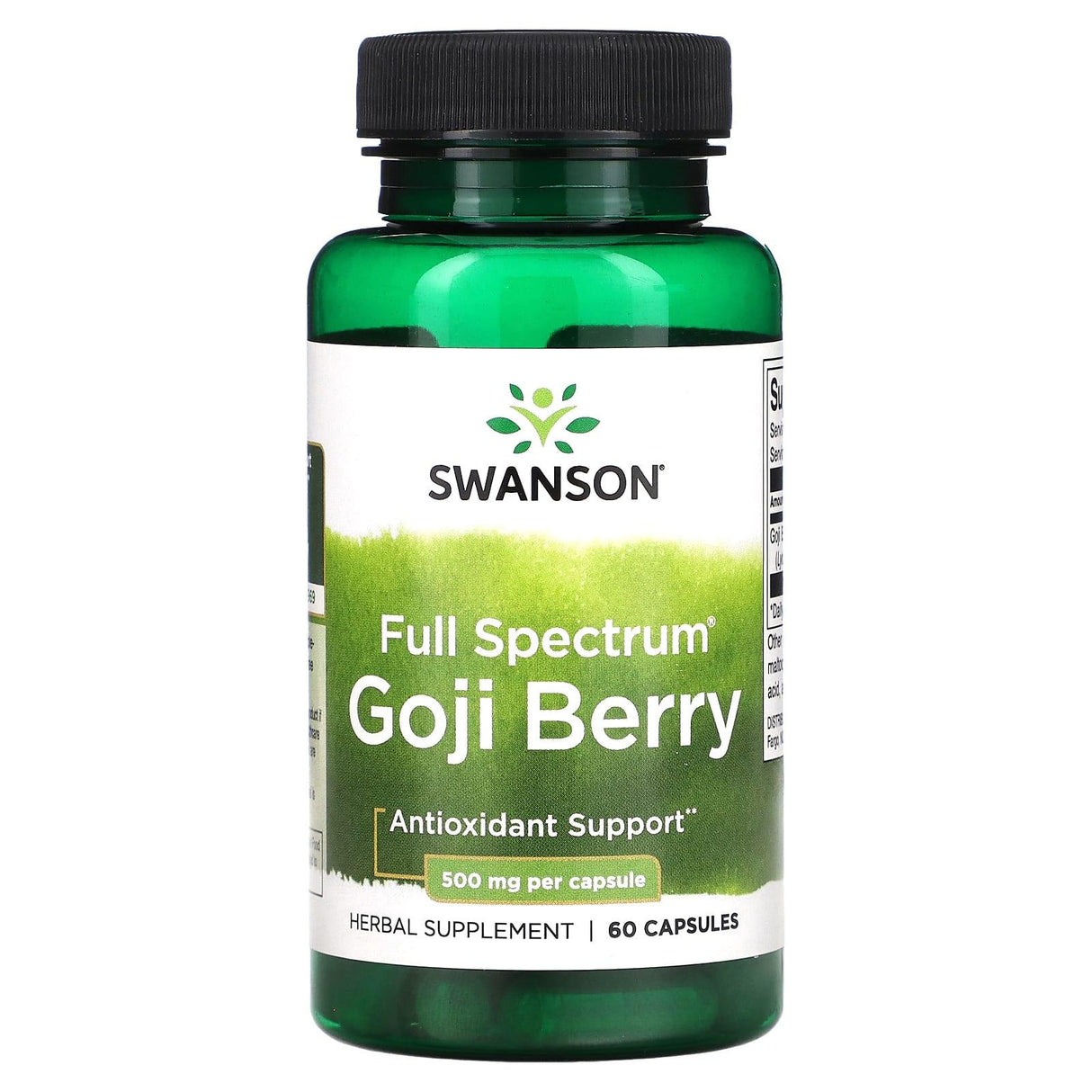 Swanson, Full Spectrum Goji Berry, 500 mg, 60 Capsules - Supply Center USA