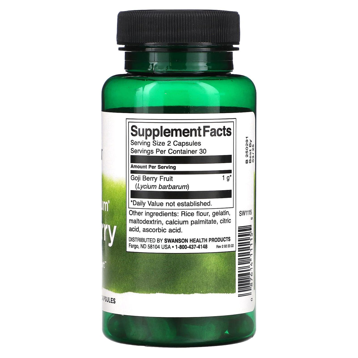 Swanson, Full Spectrum Goji Berry, 500 mg, 60 Capsules - Supply Center USA