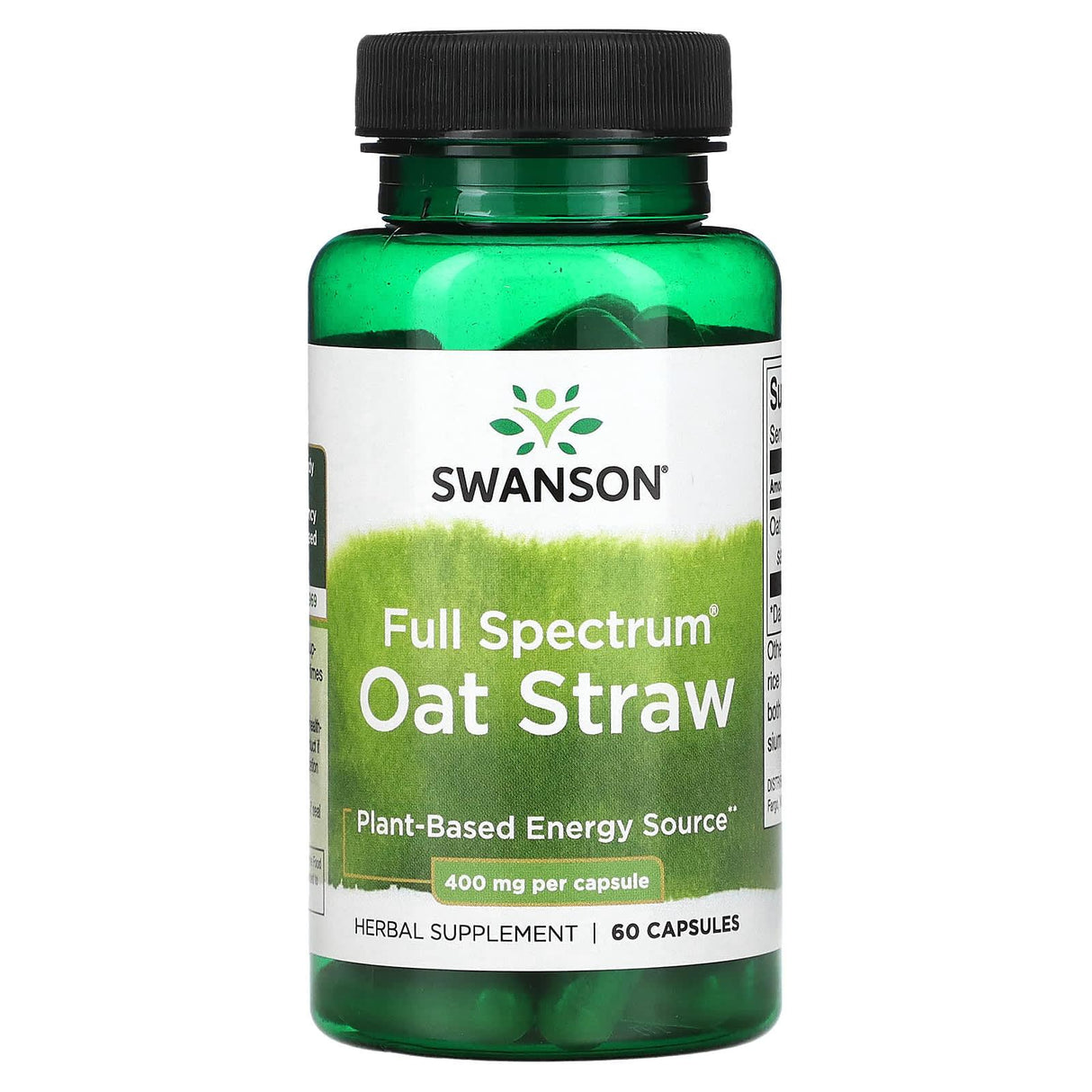 Swanson, Full Spectrum Oat Straw, 400 mg, 60 Capsules - Supply Center USA