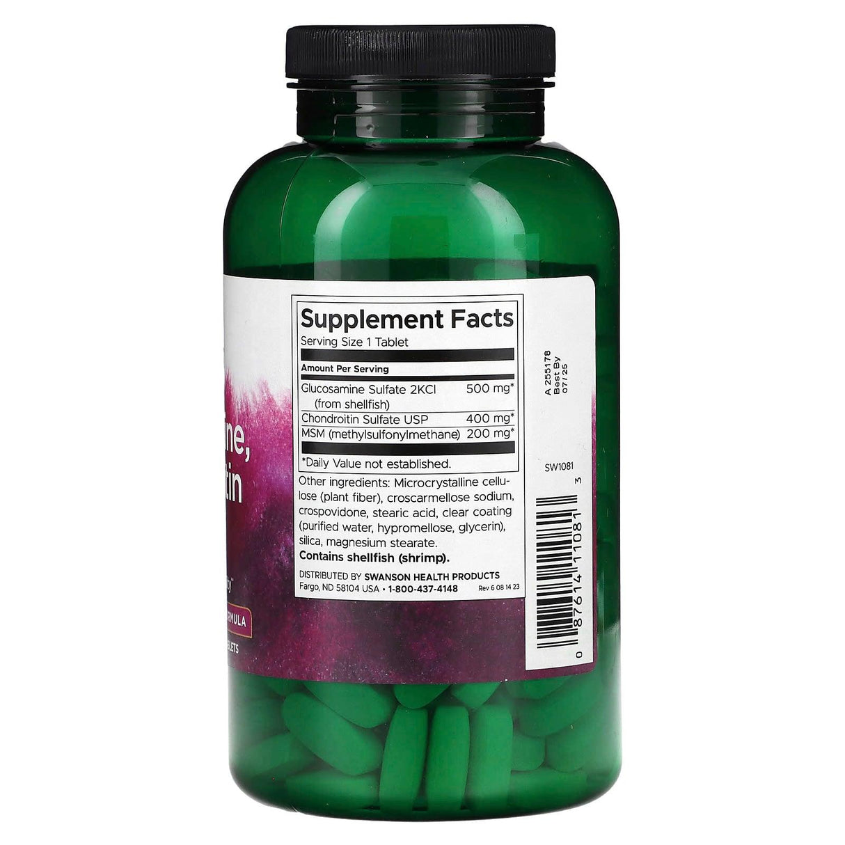 Swanson, Glucosamine, Chondroitin & MSM, 240 Tablets - Supply Center USA