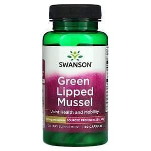 Swanson, Green Lipped Mussel, 500 mg, 60 Capsules - Supply Center USA