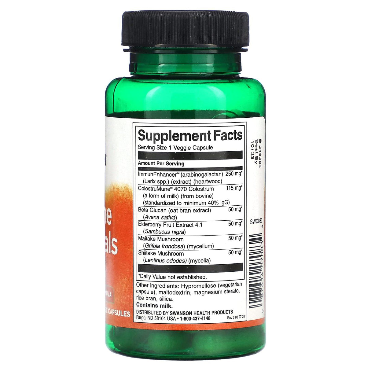 Swanson, Immune Essentials, 60 Veggies Capsules - Supply Center USA