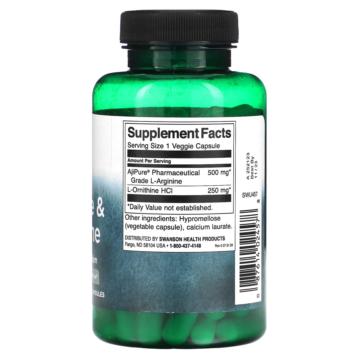 Swanson, L-Arginine & L-Ornithine, 90 Veggie Capsules - Supply Center USA