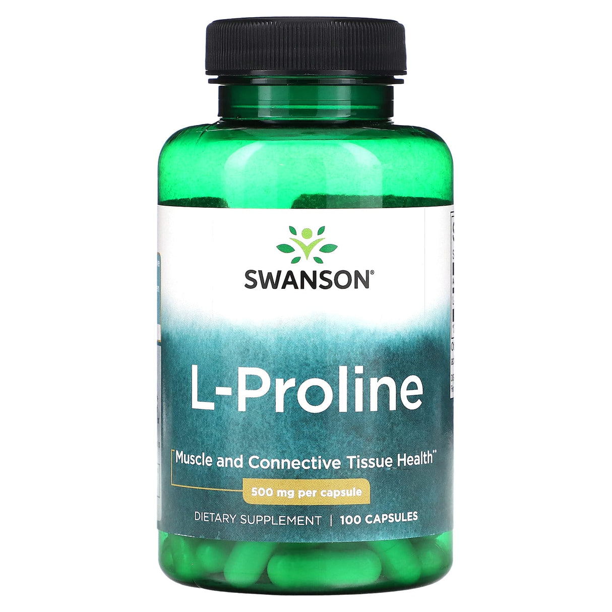 Swanson, L-Proline, 500 mg, 100 Capsules - Supply Center USA
