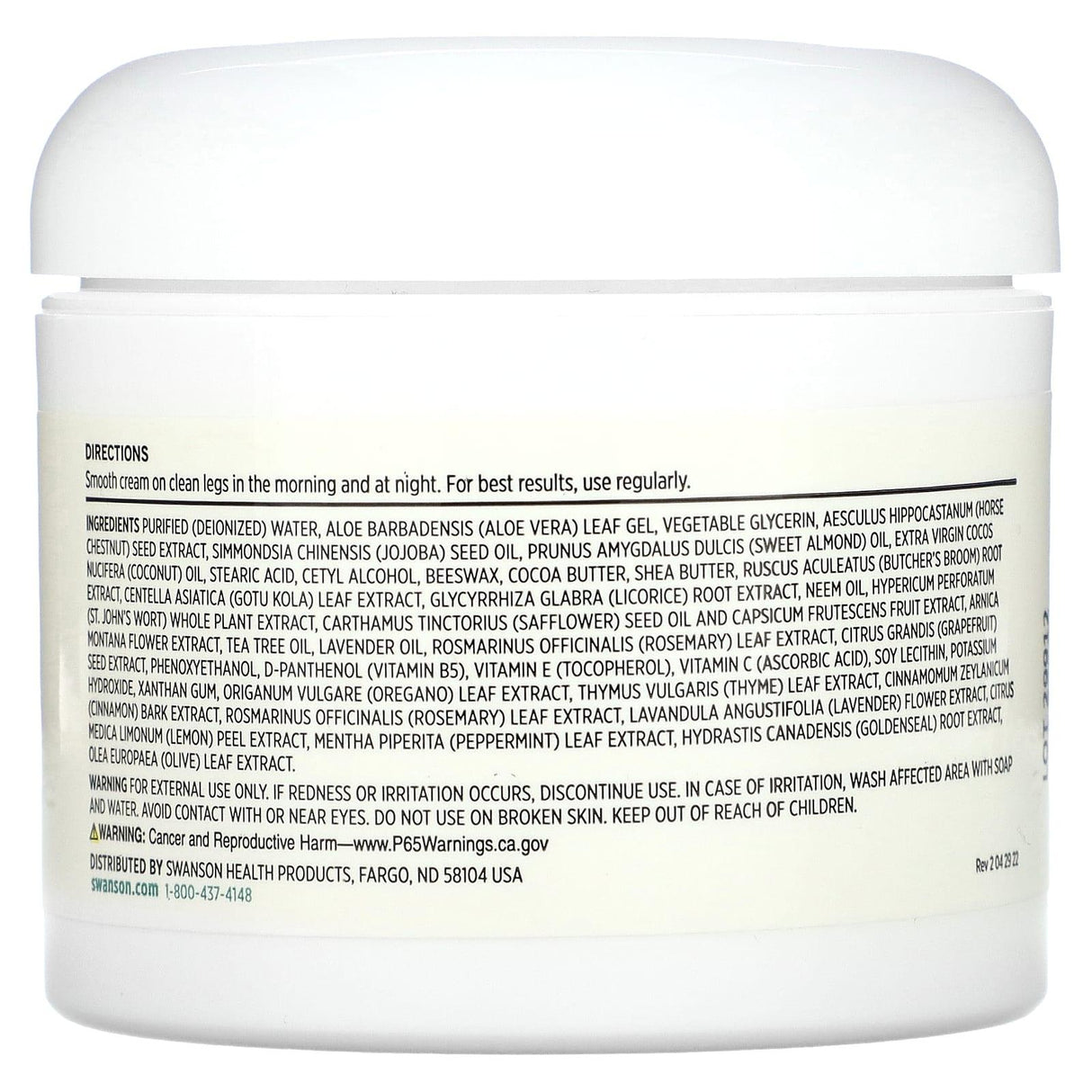 Swanson, Leg Vein Essentials, 4 fl oz (118 ml) - Supply Center USA