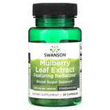 Swanson, Mulberry Leaf Extract with Reducose, Standardized, 250 mg, 30 Capsules - Supply Center USA