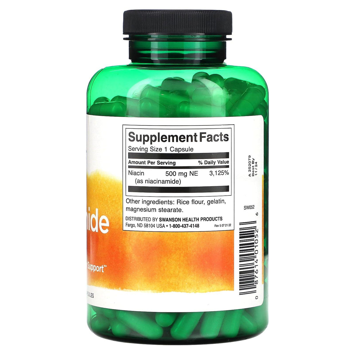 Swanson, Niacinamide, 250 mg, 250 Capsules - Supply Center USA